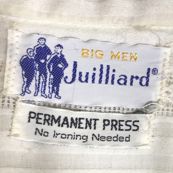 VTG Julliard Ivory Short Sleeve Button Down - Picture 4 of 4